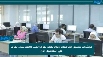 مؤشرات تنسيق الجامعات 2025 تظهر تفوق الطب والهندسة.. تعرف على التفاصيل الآن